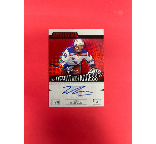 UPPER DECK 2023-24 UPPER DECK CREDENTIALS WILL CUYLLE DEBUT TICKET ACCESS AUTO /99