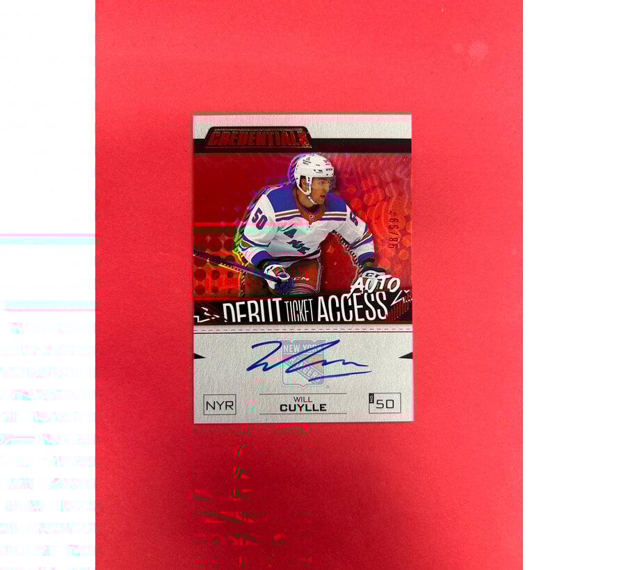 2023-24 UPPER DECK CREDENTIALS WILL CUYLLE DEBUT TICKET ACCESS AUTO /99