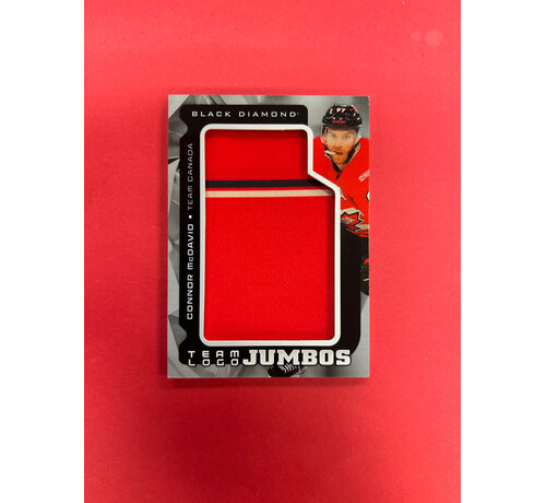 UPPER DECK 2025-26 UPPER DECK BLACK DIAMOND CONNOR MCDAVID TEAM LOGO JUMBOS TEAM CANADA