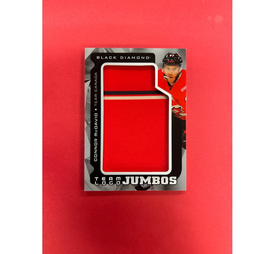 2025-26 UPPER DECK BLACK DIAMOND CONNOR MCDAVID TEAM LOGO JUMBOS TEAM CANADA