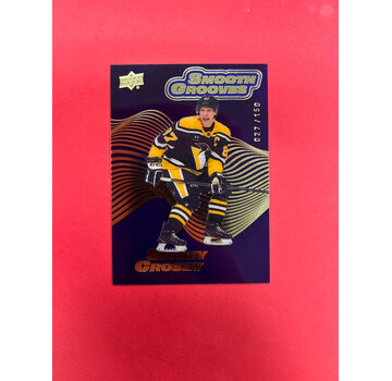 UPPER DECK 2022-23 UPPER DECK EXTENDED SIDNEY CROSBY SMOOTH GROOVES PURPLE /150