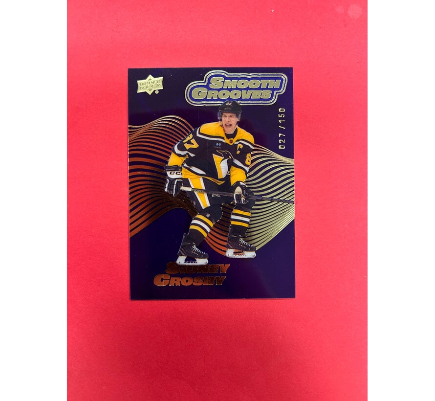 2022-23 UPPER DECK EXTENDED SIDNEY CROSBY SMOOTH GROOVES PURPLE /150