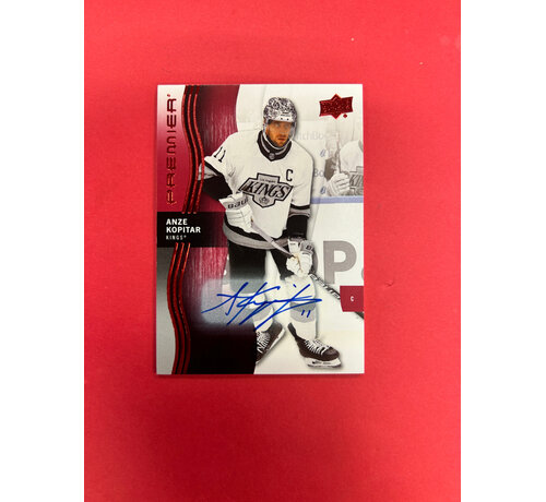 UPPER DECK 2023-24 UPPER DECK PREMIER ANZE KOPITAR RED AUTOGRAPH