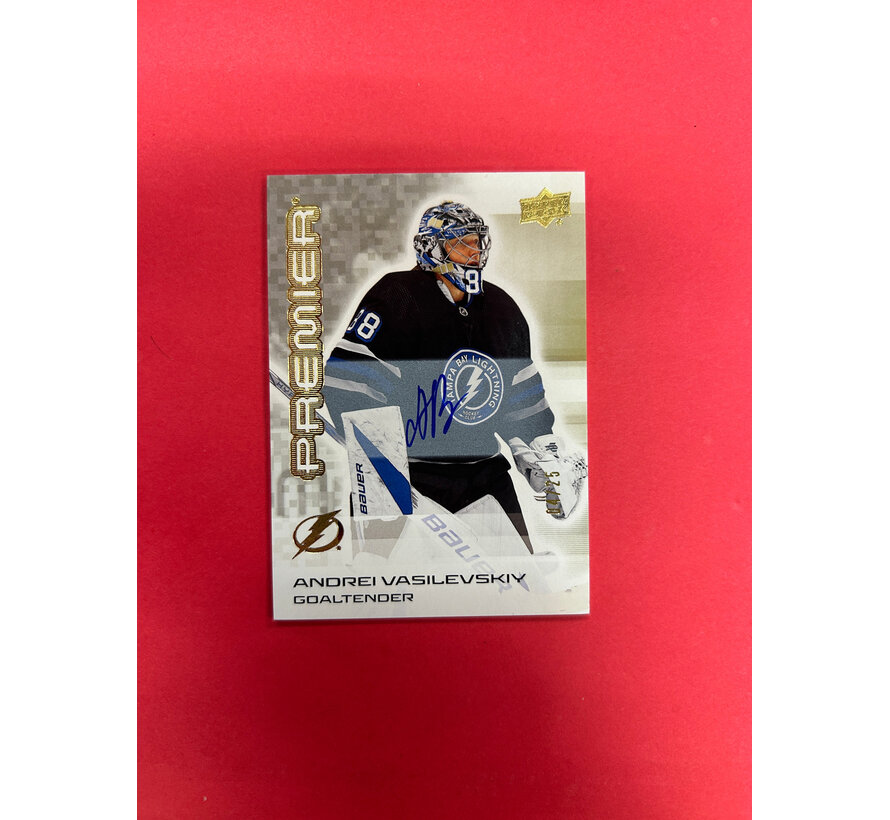 2024-25 UPPER DECK PREMIER ANDREI VASILVESKIY GOLD AUTO /25