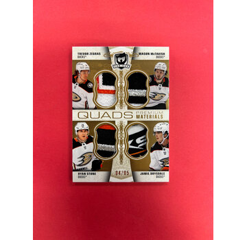 UPPER DECK 2022-23 UPPER DECK THE CUP QUAD PREMIUM MATERIALS ANAHEIM DUCKS /5