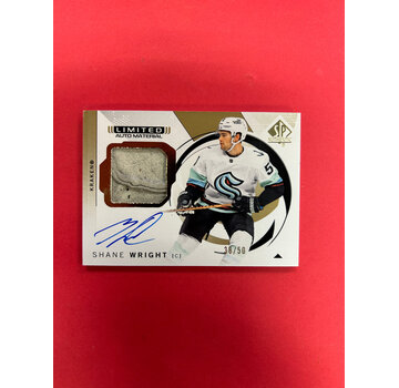 UPPER DECK 2024-25 SP AUTHENTIC SHANE WRIGHT LIMITED AUTO MATERIAL /50 GLOVE PATCH