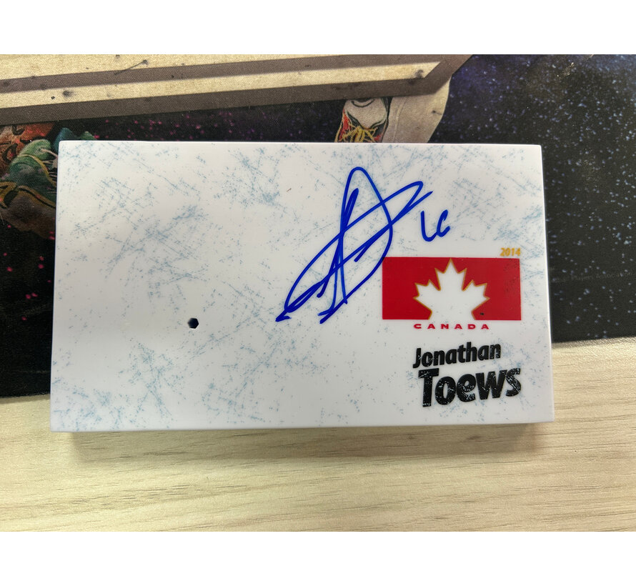 JONATHAN TOEWS TEAM CANADA MCFARLANE WITH AUTOGRAPHED BASE NO COA