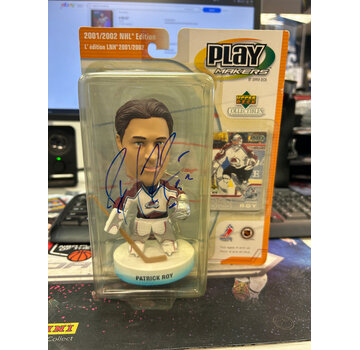PATRICK ROY AUTOGRAPHED PLAY MAKERS BOBBLE HEAD