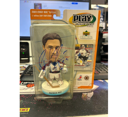 PATRICK ROY AUTOGRAPHED PLAY MAKERS BOBBLE HEAD