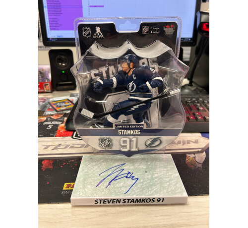 MCFARLANE STEVEN STAMKOS IMPORTS DRAGON LIMITED EDITION WITH AUTOGRAPHED BASE NO COA