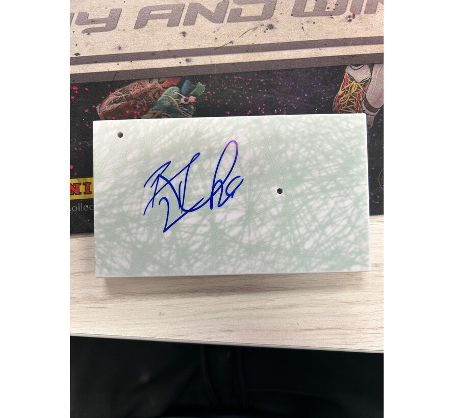 BLAKE WHEELER IMPORTS DRAGON FIGURE WITH AUTOGRAPHED BASE NO COA