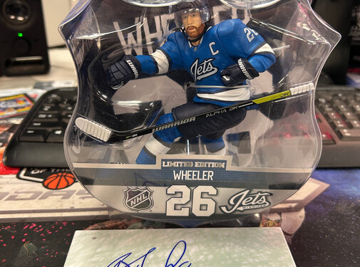 MCFARLANE BLAKE WHEELER IMPORTS DRAGON FIGURE WITH AUTOGRAPHED BASE NO COA