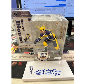 MCFARLANE MARCEL DIONNE LEGENDS MCFARLANE WITH AUTOGRAPHED BASE NO COA
