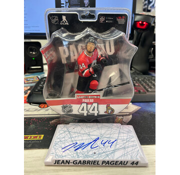 MCFARLANE JEAN-GABRIEL PAGEAU IMPORT DRAGONS FIGURE WITH AUTOGRAHED BASE NO COA
