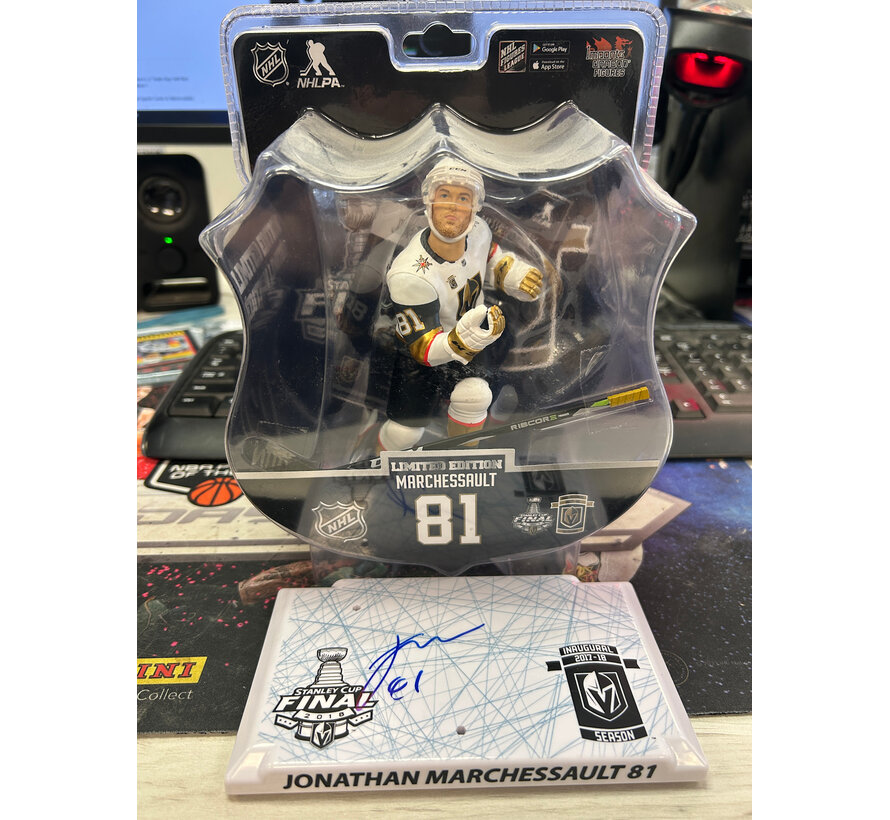 JONATHAN MARCHESSAULT IMPORT DRAGONS FIGURE WITH AUTOGRAPHED BASE NO COA