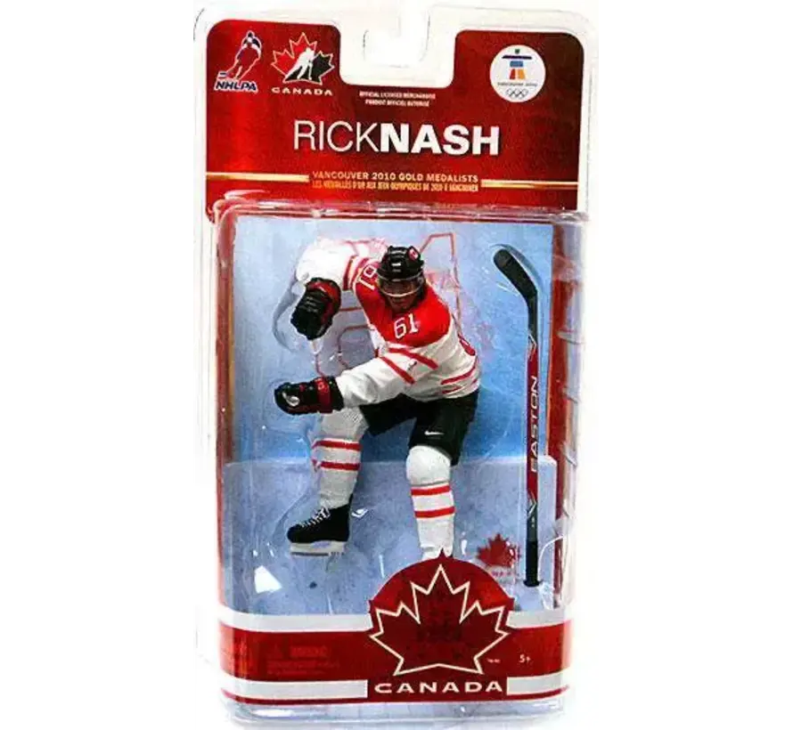 RICK NASH TEAM CANADA MCFARLANE WHITE JERSEY VARIANT