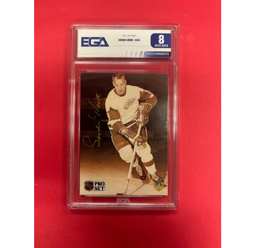 1991-92 PRO SET GORDIE HOWE AUTOGRAPHED EGA AUTHENTIC AUTO