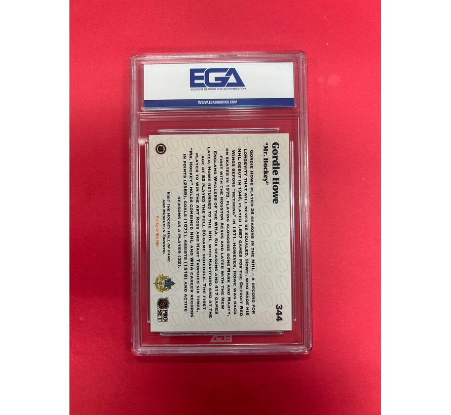 1991-92 PRO SET GORDIE HOWE AUTOGRAPHED EGA AUTHENTIC AUTO