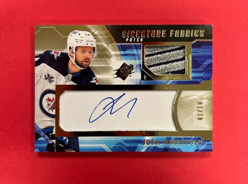 UPPER DECK 2021-22 UPPER DECK SPX JOSH MORRISSEY SIGNATURE PATCHES /10