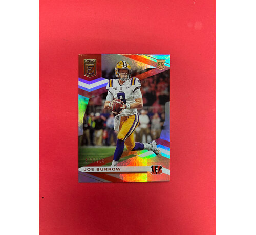 PANINI 2020 PANINI DONURSS ELITE JOE BURROW ROOKIE FOIL /799
