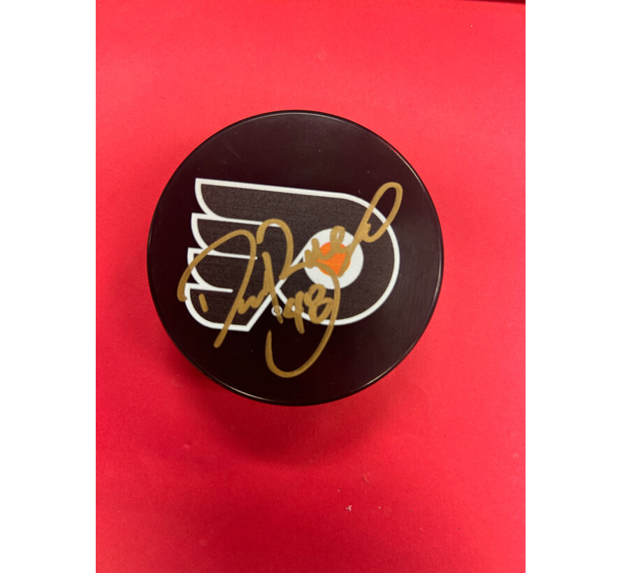 DANIEL BRIERE SIGNED FLYERS PUCK