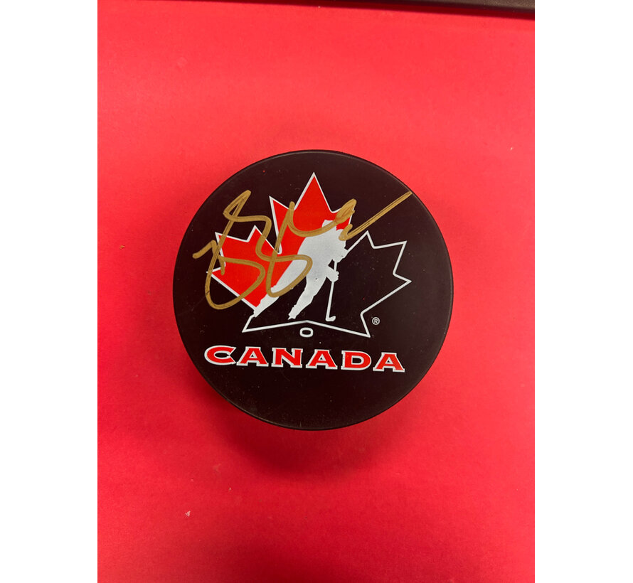 BRENDAN SHANAHAN TEAM CANADA SIGNED PUCK