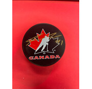 SEAN MONAHAN TEAM CANADA AUTOGRAPHED PUCK