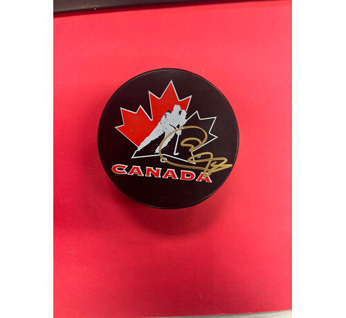 AKIL THOMAS TEAM CANADA AUTOGRAPHED PUCK