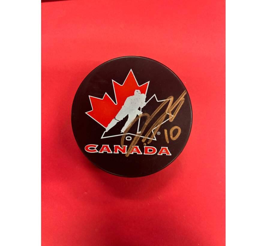 DANNY ZHILKIN TEAM CANADA AUTOGRAPHED PUCK