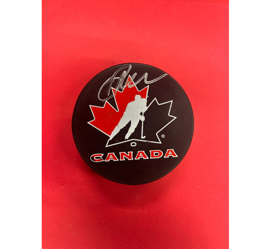 OWEN POWER TEAM CANADA AUTOGRAPHED PUCK