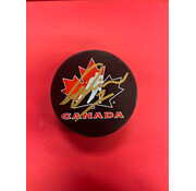 THOMAS MILIC TEAM CANADA AUTOGRAPHED PUCK