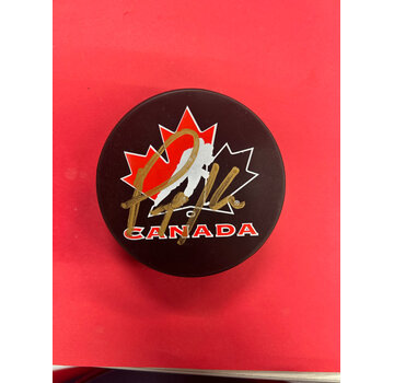 PEYTON KREBS TEAM CANADA AUTOGRAPHED PUCK