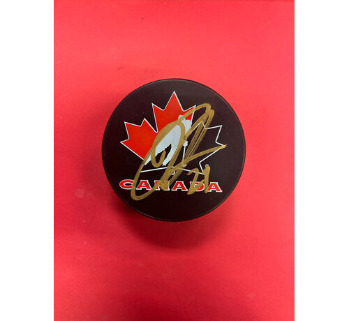 DOUGIE HAMILTON TEAM CANADA AUTOGRAPHED PUCKS