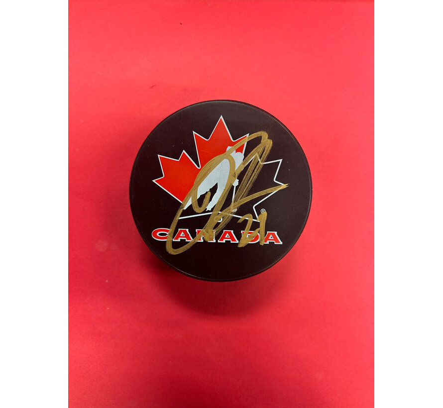 DOUGIE HAMILTON TEAM CANADA AUTOGRAPHED PUCKS