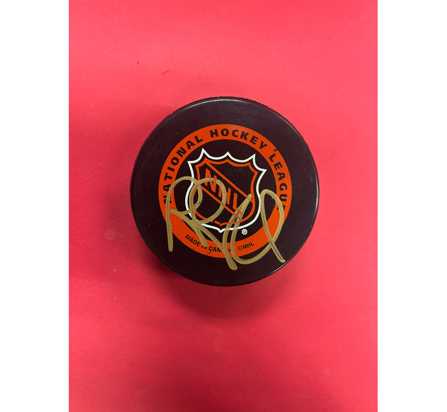 ROB BLAKE AUTOGRAPHED NHL VINTAGE PUCK