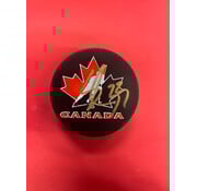 SEBASTIAN COSSA TEAM CANADA AUTOGRAPHED PUCK