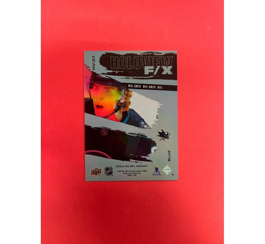 2024-25 UPPER DECK SPX WILL SMITH HOLOVIEW FX BLUE /399