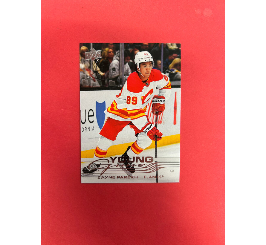 2025-26 UPPER DECK SERIES 1 ZAYNE PAREKH YOUNG GUNS