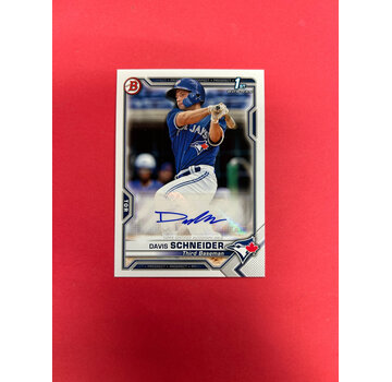 TOPPS 2021 BOWMAN PROSPECTS DAVIS SCHNEIDER 1ST BOWMAN AUTOGRAPH