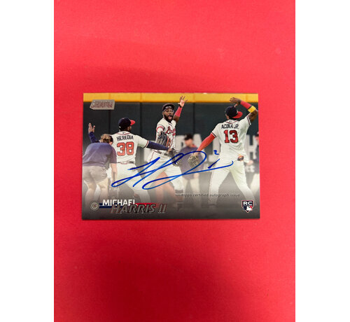 TOPPS 2023 TOPPS STADIUM CLUB MICHAEL HARRIS ROOKIE AUTO