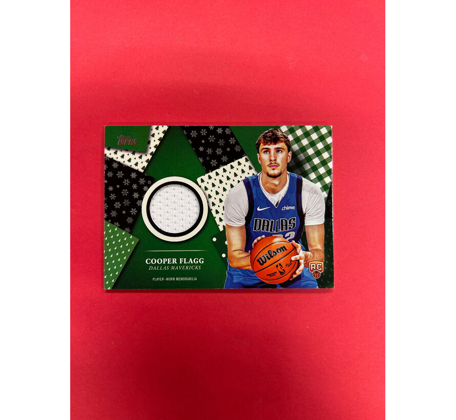 2025 TOPPS COOPER FLAGG HOLIDAY RELIC ROOKIE