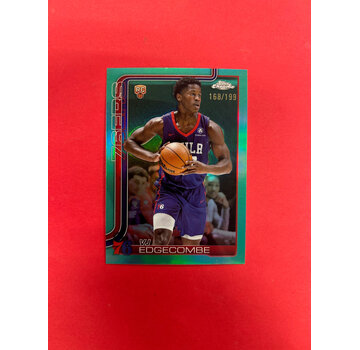 TOPPS 2025 TOPPS CHROME VJ EDGECOMBE ROOKIE AQUA /199