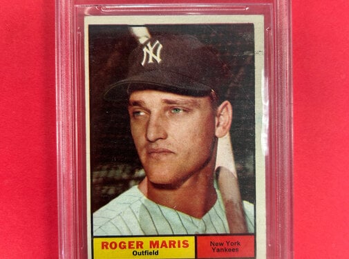 TOPPS 1961 TOPPS ROGER MARIS BECKETT VINTAGE GRADED 5