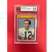 TOPPS 1972 TOPPS ROGER STAUBACH BECKETT VINTAGE GRADED 5.5