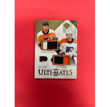 UPPER DECK 2023-24 UPPER DECK ULTIMATE FLYERS ULTI-MATES FARABEE/KONECNY /25