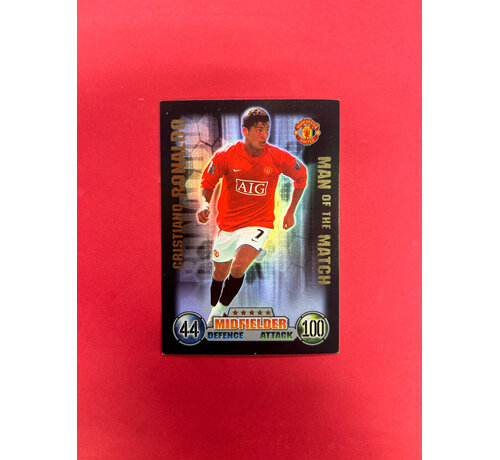 TOPPS 2007-08 TOPPS MATCH ATTAX CHRISTIANO RONALDO MAN OF THE MATCH SP
