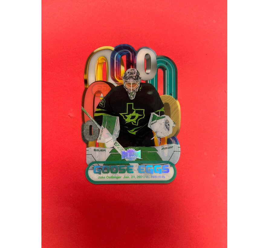 2023-24 SKYBOX METAL UNIVERSE JAKE OETTINGER GOOSE EGGS  SSP