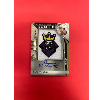 UPPER DECK 2020-21 UPPER DECK BLACK DIAMOND GABRIEL VILARDI TEAM LOGO JUMBOS AUTO PATCH /25