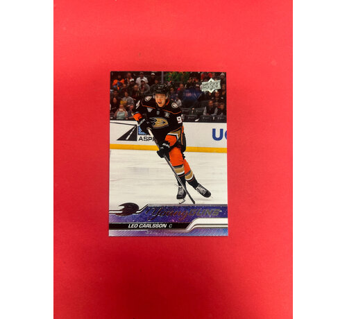 UPPER DECK 2023-24 UPPER DECK SERIES 2 LEO CARLSSON YOUNG GUNS