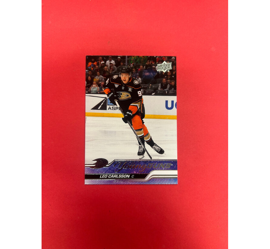 2023-24 UPPER DECK SERIES 2 LEO CARLSSON YOUNG GUNS